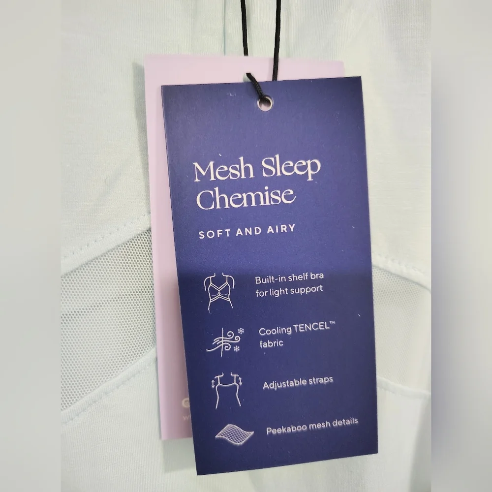 NWT Honeylove Blisswear Mesh Panel Sleep Chemise Women's XL Feminine Soft Flowy - Picture 8 of 8